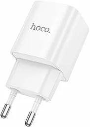 Сетевое зарядное устройство Hoco C147A 20w PD/QC USB-C/USB-A ports charger white - фото Сетевое зарядное устройство Hoco C147A 20w PD/QC USB-C/USB-A ports charger white