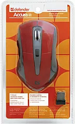 Компьютерная мышка Defender Accura MM-965 (52966) Red - миниатюра 4