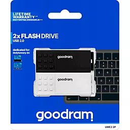 Флешка GooDRam 2x128 GB UME2 MIX 2-PACK USB (UME2-1280MXR11-2P) - мініатюра 3