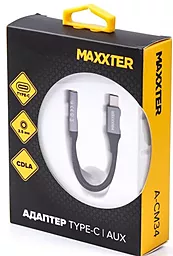 Аудио-переходник Maxxter A-CM34 Type-C to AUX 3.5 мм Grey - миниатюра 4