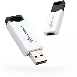 Флешка Exceleram 16GB H2 Series USB 2.0 (EXU2H2W16) White - миниатюра 4
