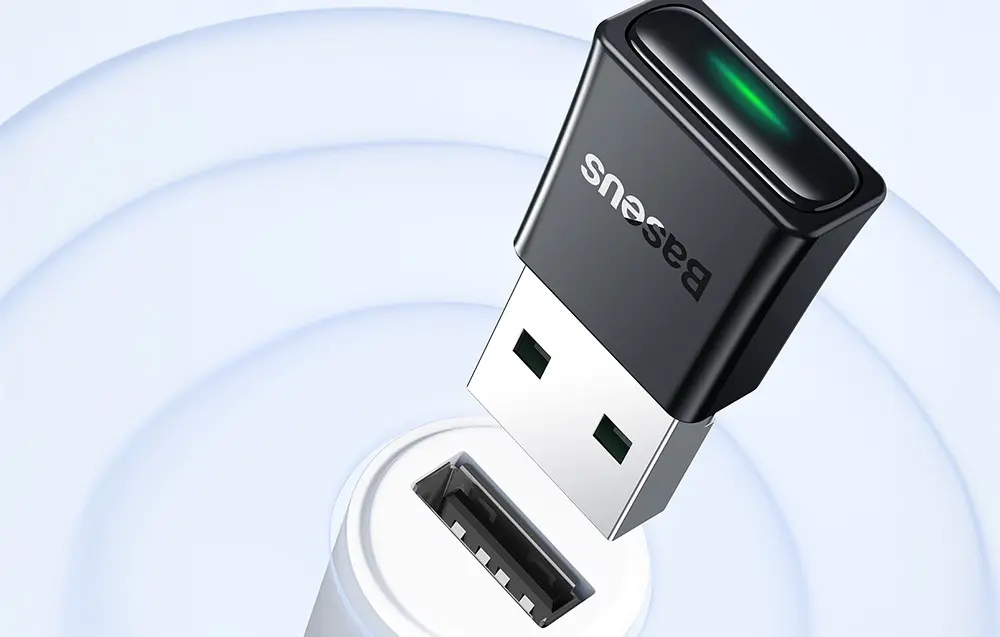 Блютуз-адаптер Baseus BA07 Wireless Adapter Bluetooth 5.3 Black (ZJBA010001) - фото 10