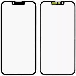 Корпусное стекло дисплея Apple iPhone 13, 13 Pro (с OCA пленкой) с рамкой, Black