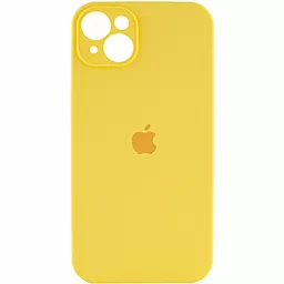 Чехол Silicone Case Full Camera для Apple iPhone 14 Sunny Yellow