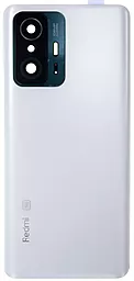 Задняя крышка корпуса Xiaomi 11T Pro со стеклом камеры, лого "Redmi" Moonlight White - фото Задняя крышка корпуса Xiaomi 11T Pro со стеклом камеры, лого "Redmi" Moonlight White