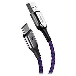 Кабель Baseus X-Type Light USB-A - Type-C 15w 3a 1м cable Purple (CATXD-A05) - мініатюра 3 Кабель Baseus X-Type Light USB-A - Type-C 15w 3a 1м cable Purple (CATXD-A05) - мініатюра 3