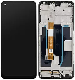 Дисплей Oppo A54 5G, A74 5G, A93 5G з тачскріном і рамкою, Black