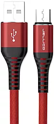 Кабель Jellico KDS-25 USB-A - micro USB 15w 3.1a 1м cable Red - фото Кабель Jellico KDS-25 USB-A - micro USB 15w 3.1a 1м cable Red
