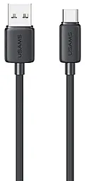 Кабель Usams Striped KY Series USB-A - Type-C 18w 3a 2м cable Black (US-SJ693) - фото Кабель Usams Striped KY Series USB-A - Type-C 18w 3a 2м cable Black (US-SJ693)