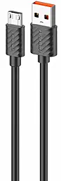 Кабель Amaya M77 USB-A - micro USB 2a 1м cable Black - фото Кабель Amaya M77 USB-A - micro USB 2a 1м cable Black