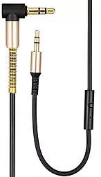 Аудіо кабель Hoco UPA02 L-shaped AUX mini Jack 3.5mm M/M Cable 2 м чорний