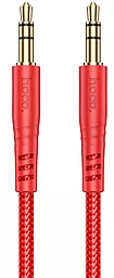 Аудио кабель Hoco UPA24 Smooth AUX mini Jack 3.5mm M/M cable 1 м red