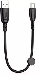 Кабель XO NB247 Suluo USB-A - Type-C 25w 5a 0.25м cable Black