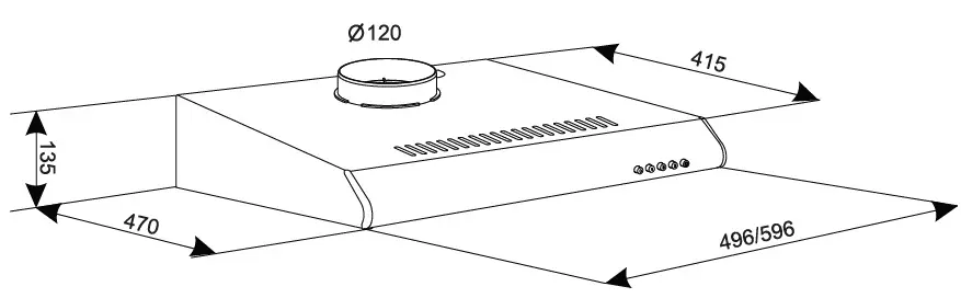 Airvent/hood ELEYUS Line I 60 WH - фото 7