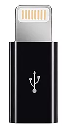Адаптер-перехідник XoKo AC-030 MicroUSB to Lightning Black - фото Адаптер-перехідник XoKo AC-030 MicroUSB to Lightning Black