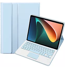 Чехол для планшета BeCover TouchPad с безпроводной клавиатурой для Xiaomi Redmi Pad SE Light Blue (712398) - фото Чехол для планшета BeCover TouchPad с безпроводной клавиатурой для Xiaomi Redmi Pad SE Light Blue (712398)