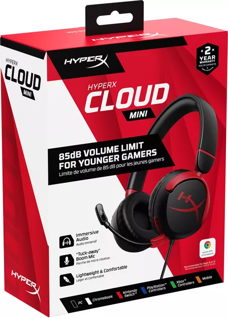 Навушники HyperX Cloud Mini Wired Black/Red (7G8F4AA) - фото 7