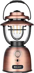 Фонарик аккумуляторный кемпинговый Olight Olantern Stretch с функцией powerbank Vintage Copper - фото Фонарик аккумуляторный кемпинговый Olight Olantern Stretch с функцией powerbank Vintage Copper