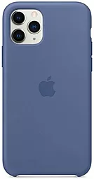 Чехол Apple Silicone Case PB для Apple iPhone 11 Pro Linen Blue