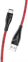 Кабель Usams U41 Braided USB-A - Type-C 10w 2a 3м cable Red (US-SJ398)