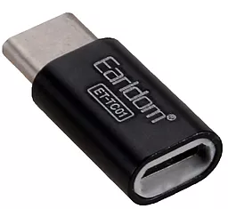 Адаптер-перехідник Earldom ET-TC01 USB Type-C to micro USB Black