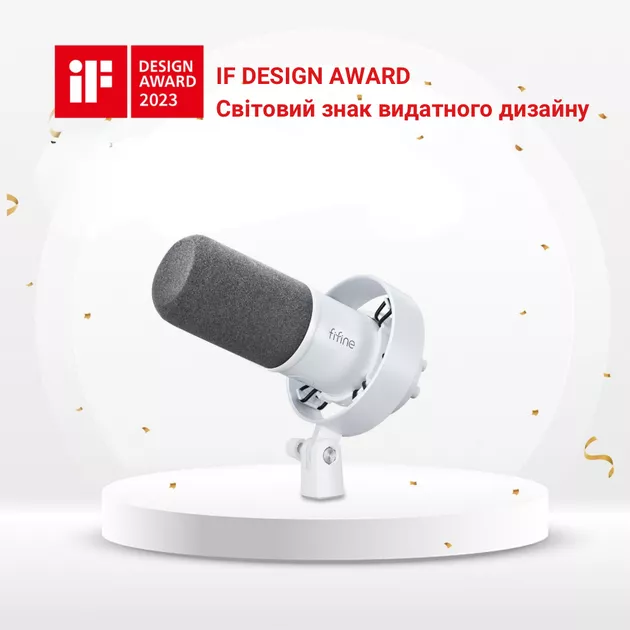 Микрофон Fifine T688W White - фото 6