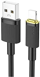 Кабель Hoco U109 USB-A - Lightning 12w 2.4a 1.2м cable Black - фото Кабель Hoco U109 USB-A - Lightning 12w 2.4a 1.2м cable Black