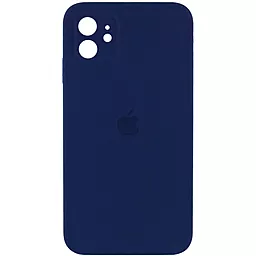 Чехол Silicone Case Full Camera Square для Apple iPhone 11 Midnight Blue