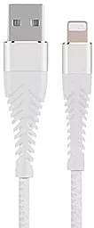 Кабель Hoco UD02 Grandiose USB-A - Lightning 12w 2.4a 1м cable White - фото Кабель Hoco UD02 Grandiose USB-A - Lightning 12w 2.4a 1м cable White
