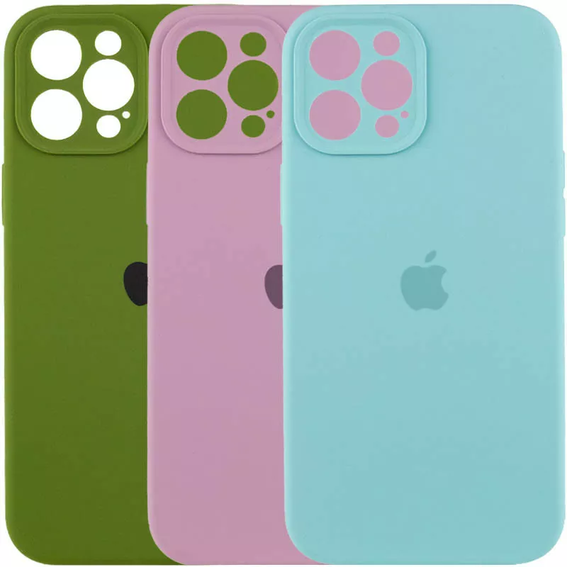 Чохол Silicone Case Full Camera Protective для Apple iPhone 12 Pro Spearmint - фото 2