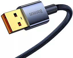 Кабель USB Baseus Explorer Series Auto Power-Off 100w 2m USB Type-C cable blue (CATS000303) - миниатюра 3
