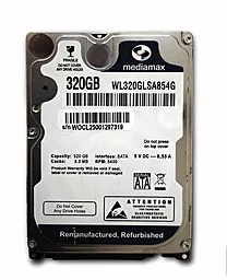 Жорсткий диск для ноутбука Mediamax 320 GB 2.5 (WL320GLSA854G_)