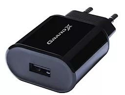 Сетевое зарядное устройство Grand-X 2.4a home charger black (CH-55B) - миниатюра 3