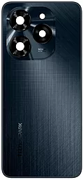 Задняя крышка корпуса Tecno Spark 20C со стеклом камеры, Original Gravity Black - фото Задняя крышка корпуса Tecno Spark 20C со стеклом камеры, Original Gravity Black