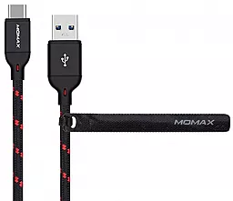 USB Кабель Momax USB-C to USB-A Cable Black (DTA8D)