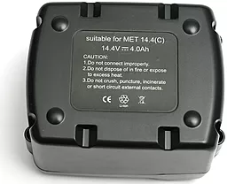 Аккумулятор для перфоратора Metabo BS 14.4 LTX IMPULS 14.4V 4Ah Li-Ion / DV00PT0018 PowerPlant - миниатюра 2