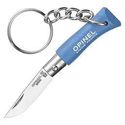 Ніж Opinel Keychain №2 Inox (001428-b) Голубой - фото Ніж Opinel Keychain №2 Inox (001428-b) Голубой