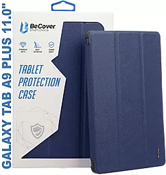 Чехол-книжка Soft Edge BeCover с креплением для стилуса для Samsung Galaxy Tab A9 Plus SM-X210/SM-X215/SM-X216 11.0" Deep Blue (710367)