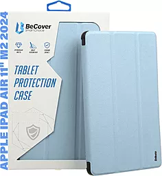 Чехол для планшета BeCover Tri Fold Hard для Apple iPad Air 11" M2 2024, M3 2025 Light Blue (711415) - фото Чехол для планшета BeCover Tri Fold Hard для Apple iPad Air 11" M2 2024, M3 2025 Light Blue (711415)