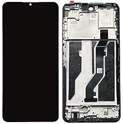 Дисплей ZTE Blade V40 с тачскрином и рамкой, Black - фото Дисплей ZTE Blade V40 с тачскрином и рамкой, Black