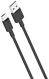 Кабель XO NB156 USB-A - micro USB 12w 2.4a 1м cable Black