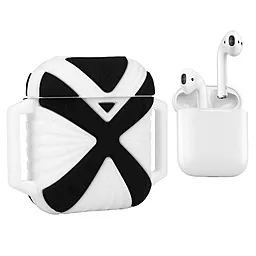 Силіконовий чохол X-HuWei i-Smile для Apple Airpods IPH1443 Black+White (702333)