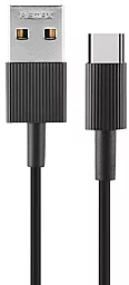 Кабель USB Remax Chaino USB Type-C Cable 0.3M Black (RC-120a)