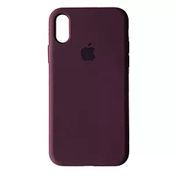 Чехол Silicone Case Full для Apple iPhone XR Plum
