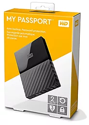 Внешний жесткий диск Western Digital My Passport 2TB (WDBS4B0020BBK) Black - миниатюра 3