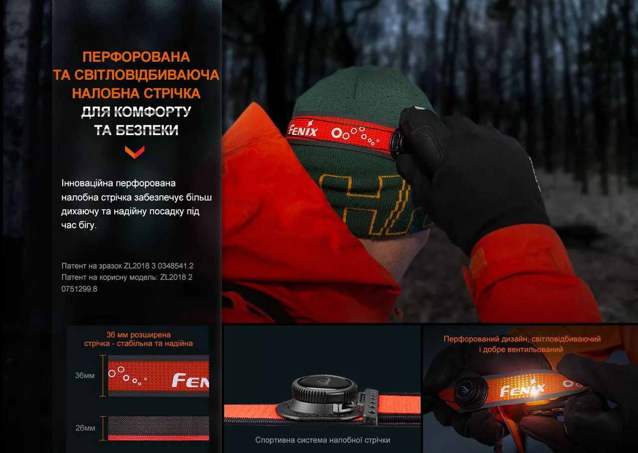 Налобний ліхтарик Fenix HL32R-TR (3xAAA, акумуляторний блок) Red - фото 14