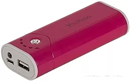 Повербанк Yoobao Power Bank 5200 mAh Bright Moon YB-622, [PBYB622-BL] Red