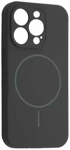 Чехол Silicone Case Full Camera Fine Ring MagSafe для Apple iPhone 14 Pro Max  Pebble - фото 1