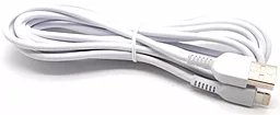 USB Кабель Hoco X20 Flash Сharging Lightning Cable 3M White - мініатюра 2