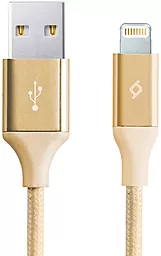 Кабель Ttec 2DK16A USB-A - Lightning 10.5w 1.2м cable Gold - фото Кабель Ttec 2DK16A USB-A - Lightning 10.5w 1.2м cable Gold
